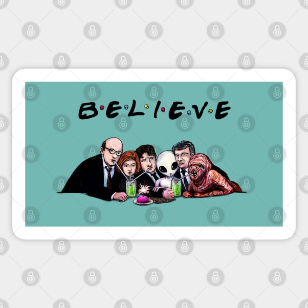 believe Sticker by randomship